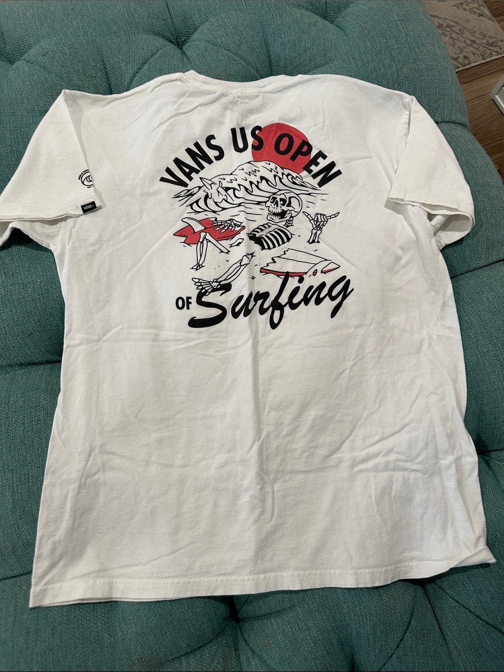 MENS ⭐️ VANS SURFING TEE ⭐️ skeleton LARGE